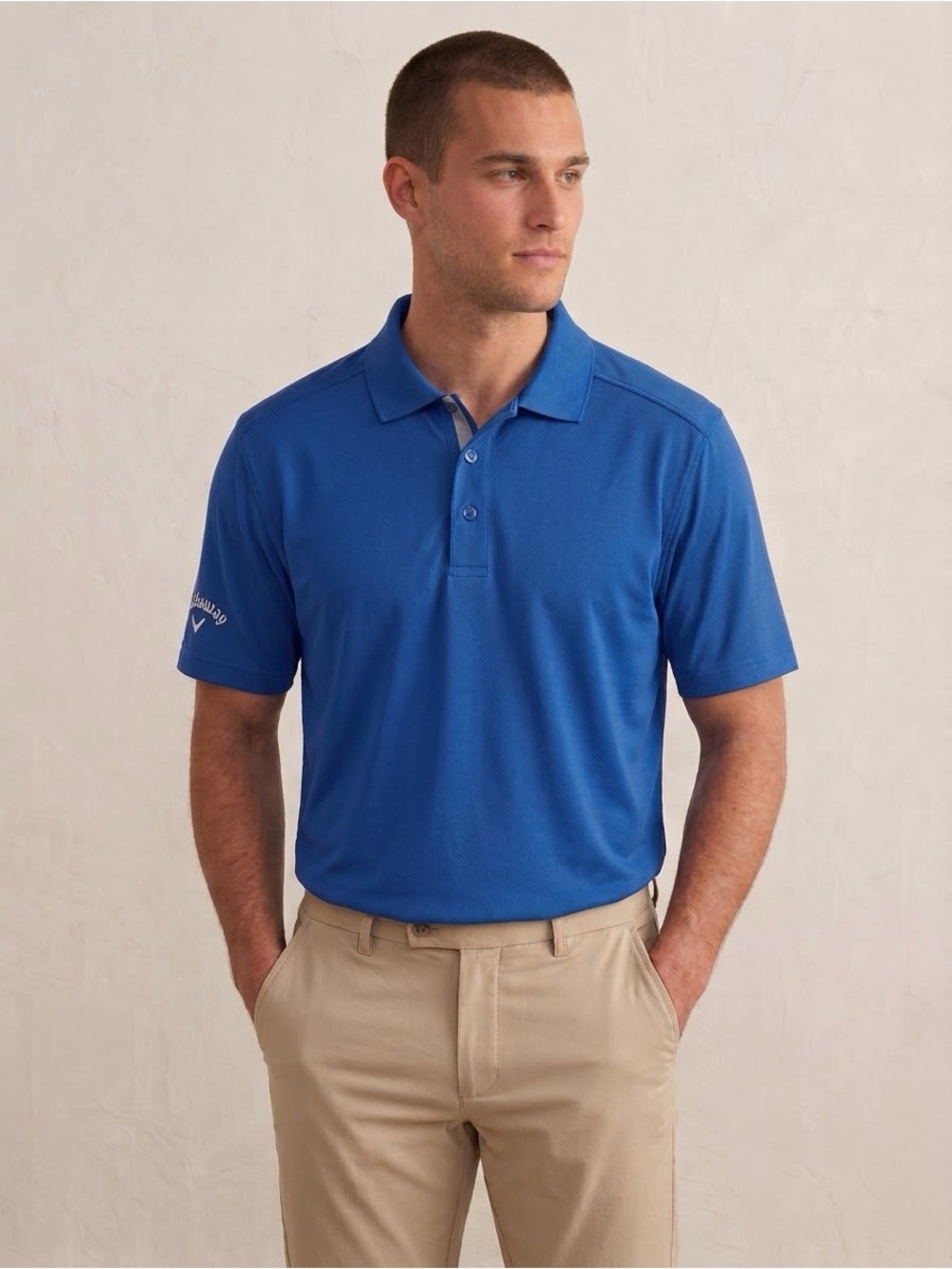 Callaway Men's Royal Blue Performance Golf Polo Shirt Size Large L